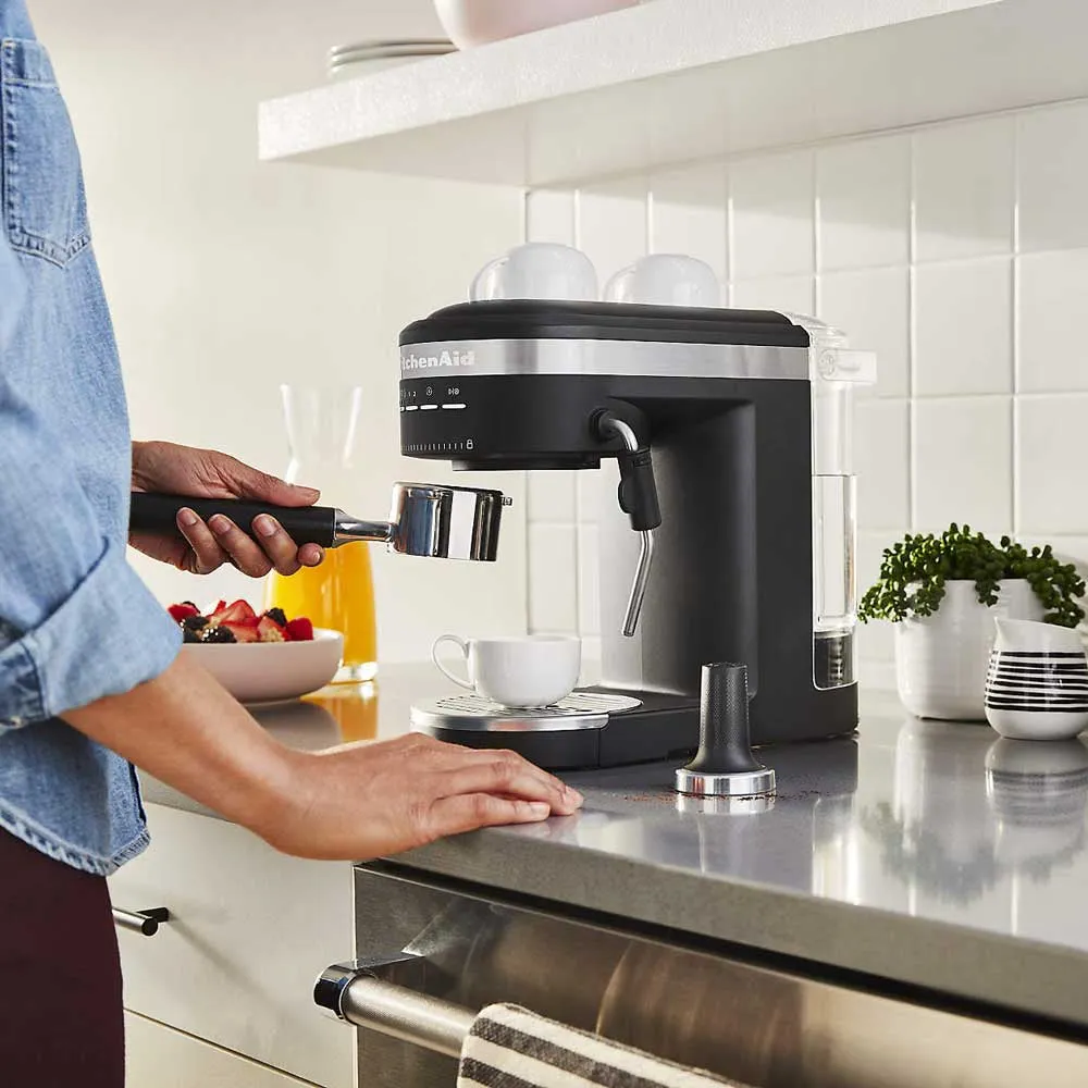 Semi Automatic Espresso Machine, Cast Iron Matte, 286