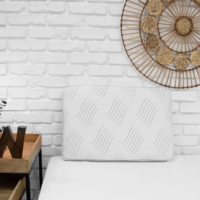 SensorPEDIC Charcoal Memory Foam Pillow with Built-In iCOOL Technology System - White pillows,bed pillow,sleeping cushion