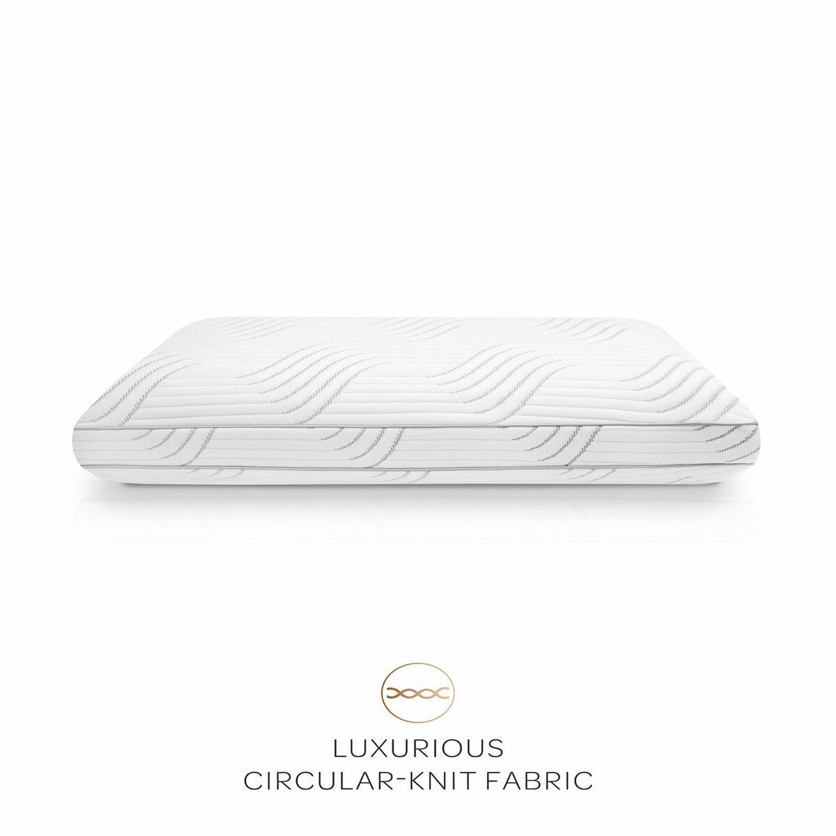 SensorPEDIC Charcoal Memory Foam Pillow with Built-In iCOOL Technology System - White