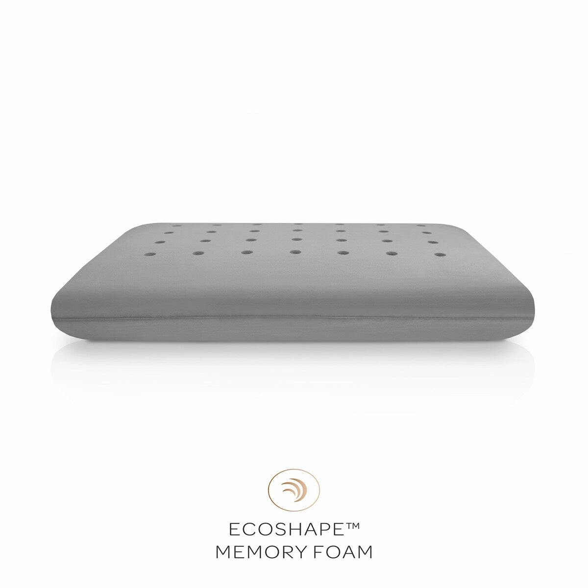 SensorPEDIC Charcoal Memory Foam Pillow with Built-In iCOOL Technology System - White