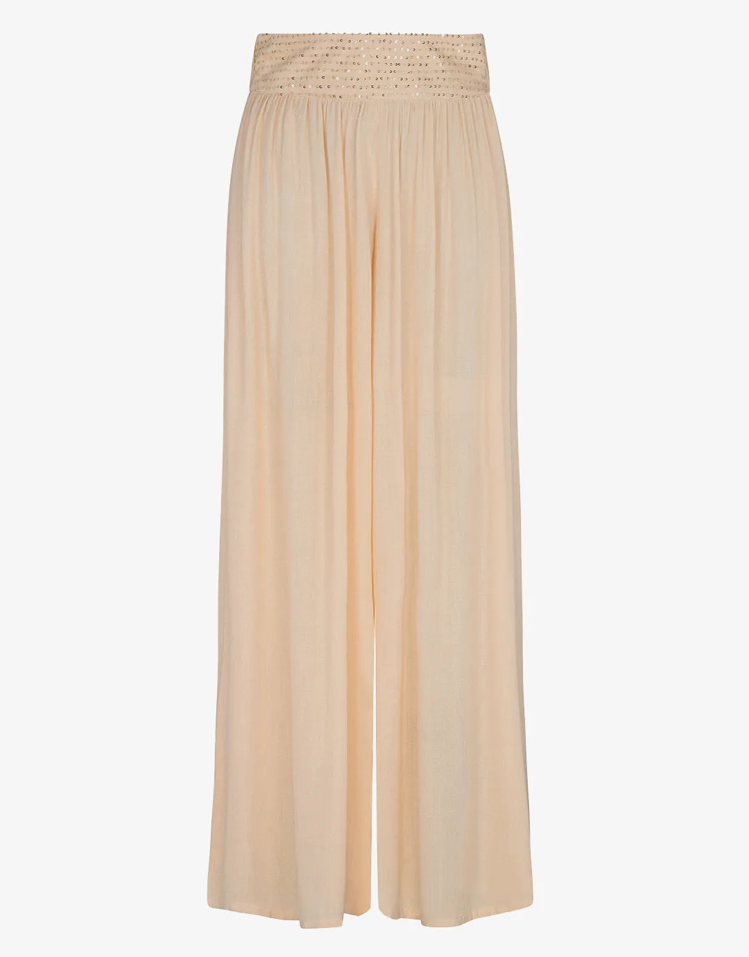 Sequin Palazzo Pants - Melon
