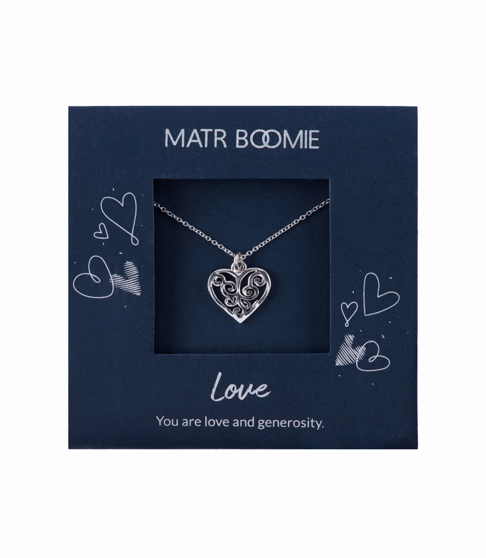 Shanasa Sterling Silver Charm Necklace
