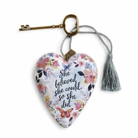 She Believed She Could So She Did Art Heart by Demdaco Decorative Mirror,Home Decor Mirror