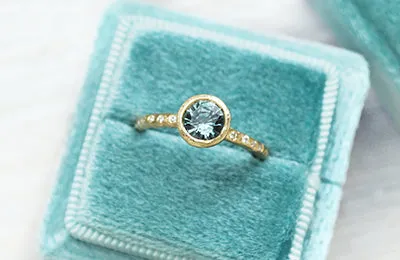 Shimmering Dream Sapphire Solitaire