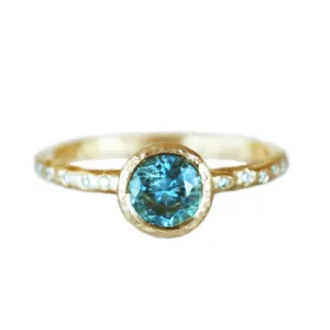 Shimmering Dream Sapphire Solitaire