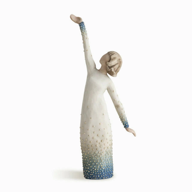 Shine Willow Tree Figurine Decorative Mirror,Home Decor Mirror