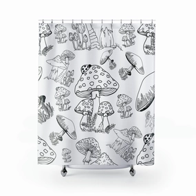 shower curtain | hygge mushrooms cottagecore farmhouse Lighting,Home Lighting