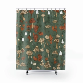 shower curtain | mushrooms cottagecore farmhouse Lighting,Home Lighting