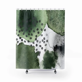 Shower Curtain | Sage Forest Green Ombre Lighting,Home Lighting