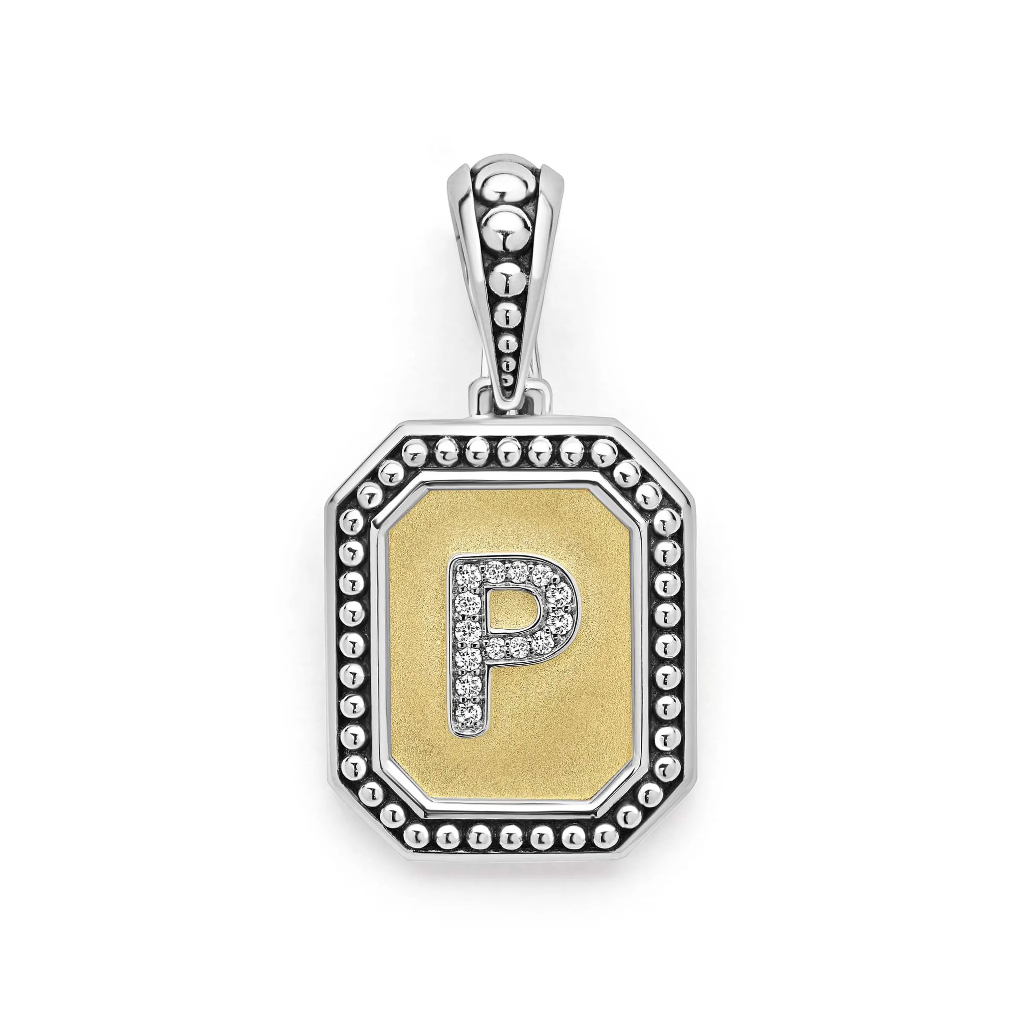 Signature Caviar Octagon Diamond P Initial Charm