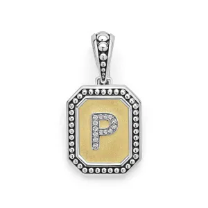 Signature Caviar Octagon Diamond P Initial Charm
