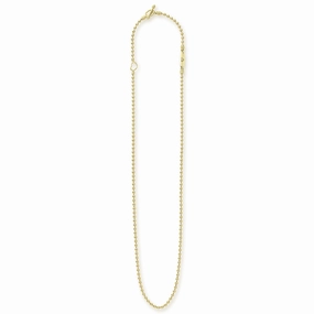 Signature Caviar 18K Gold Beaded Toggle Necklace