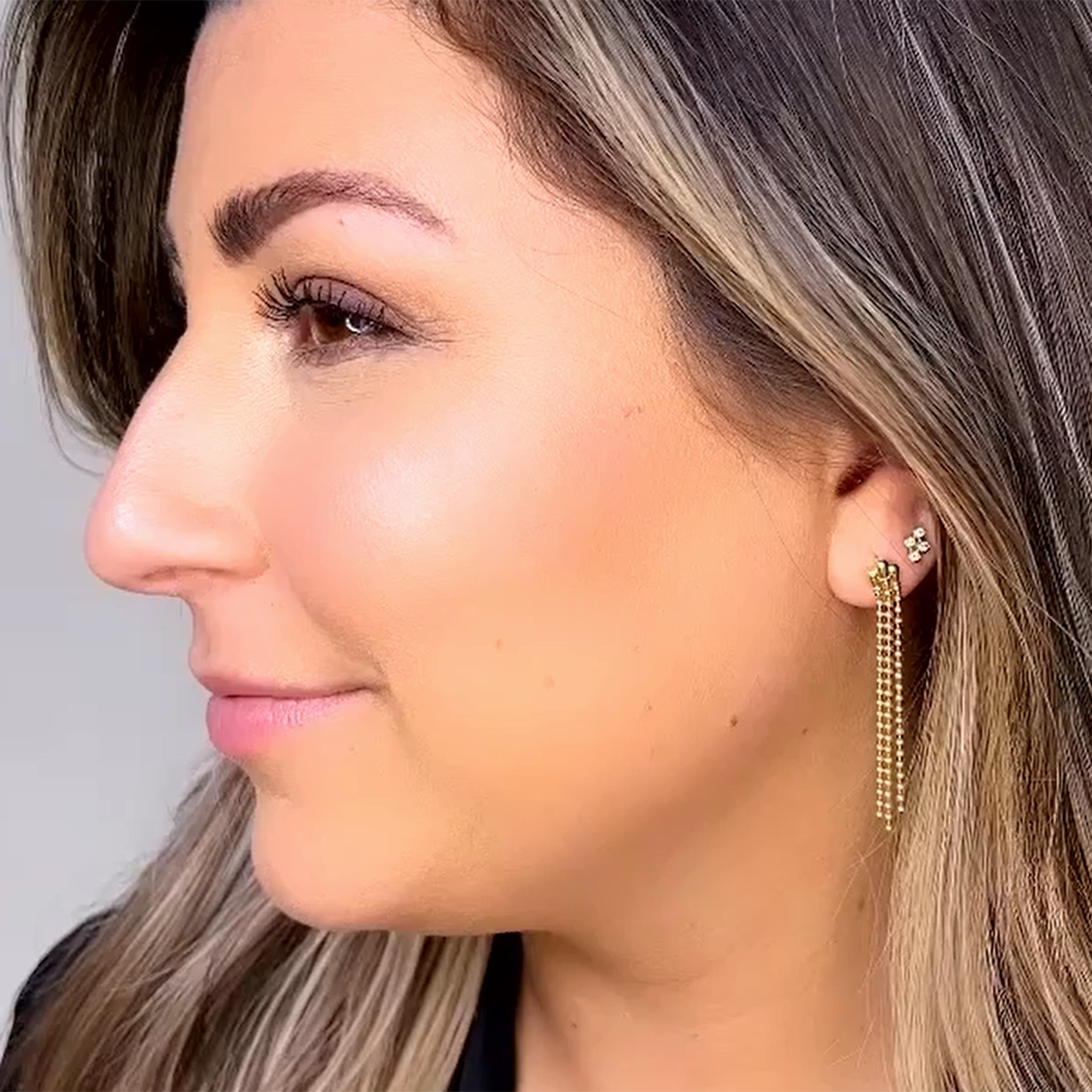 Signature Caviar 18K Gold Drop Earrings