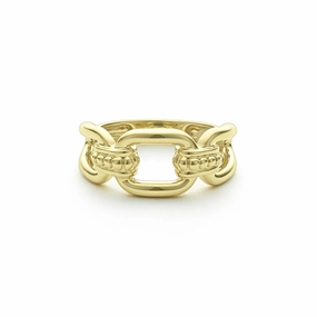 Signature Caviar 18K Gold Link Ring