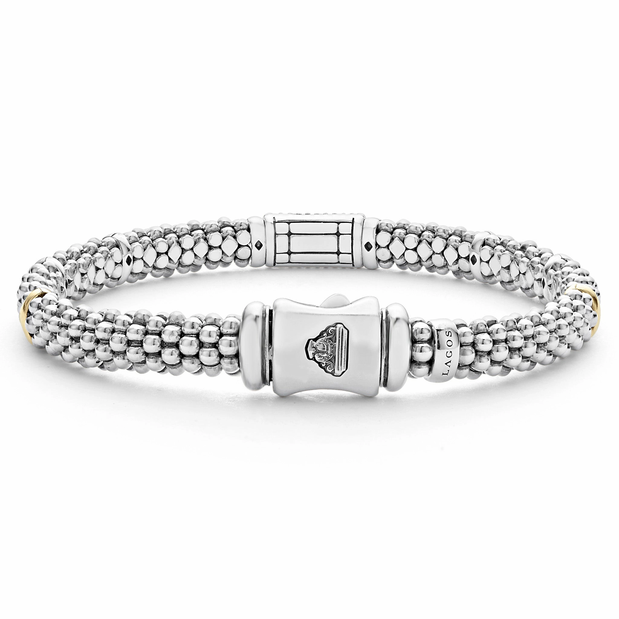 Signature Caviar Blue Sapphire Caviar Bracelet | 6mm