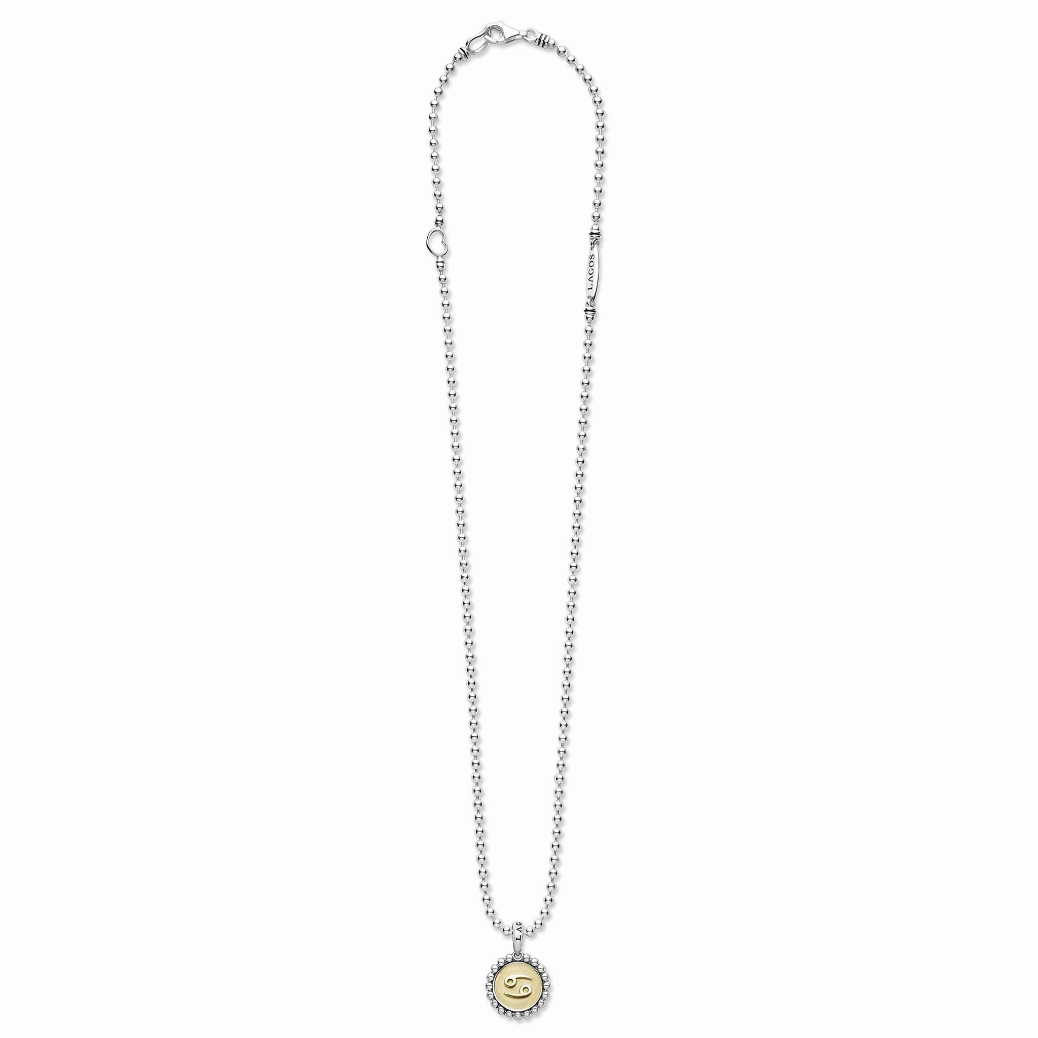 Signature Caviar Cancer Zodiac Charm Necklace