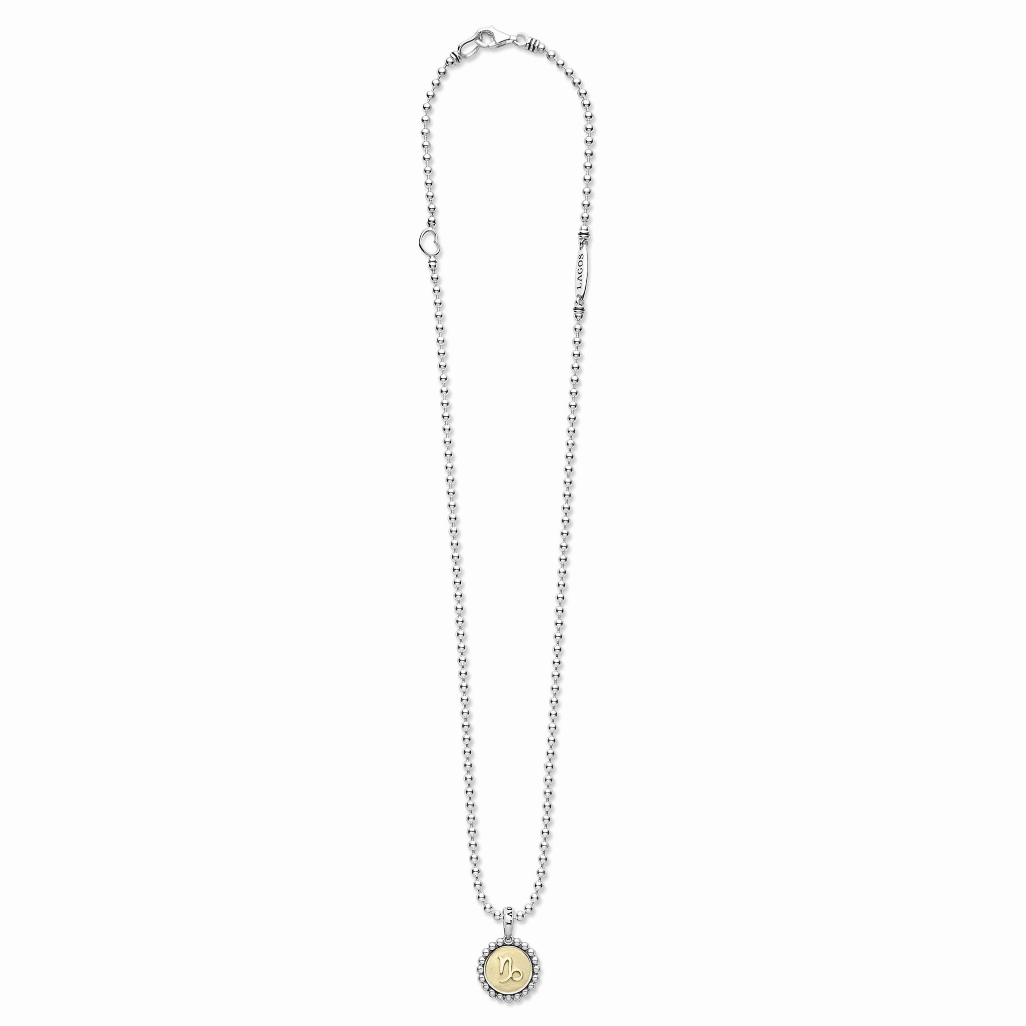 Signature Caviar Capricorn Zodiac Charm Necklace