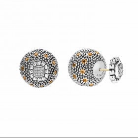 Signature Caviar Citrine Earring Backs
