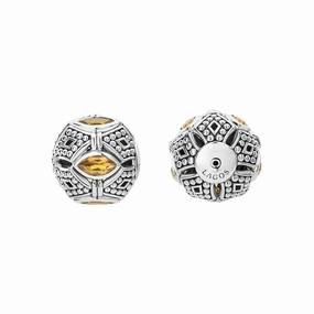 Signature Caviar Citrine Earring Backs