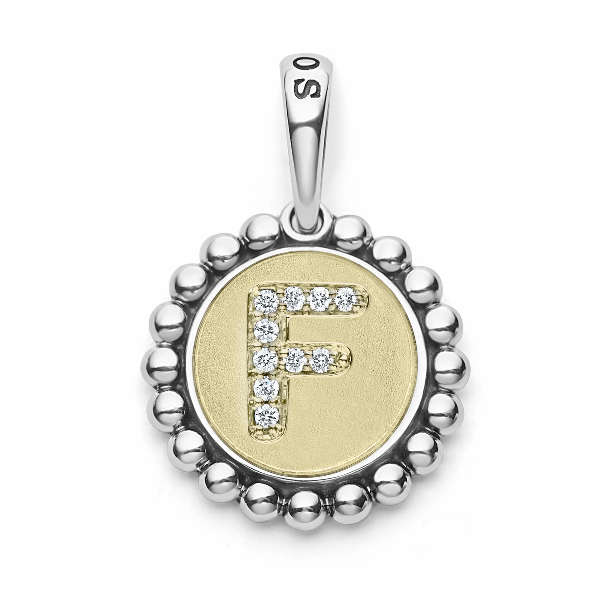 Signature Caviar Diamond Initial Charm