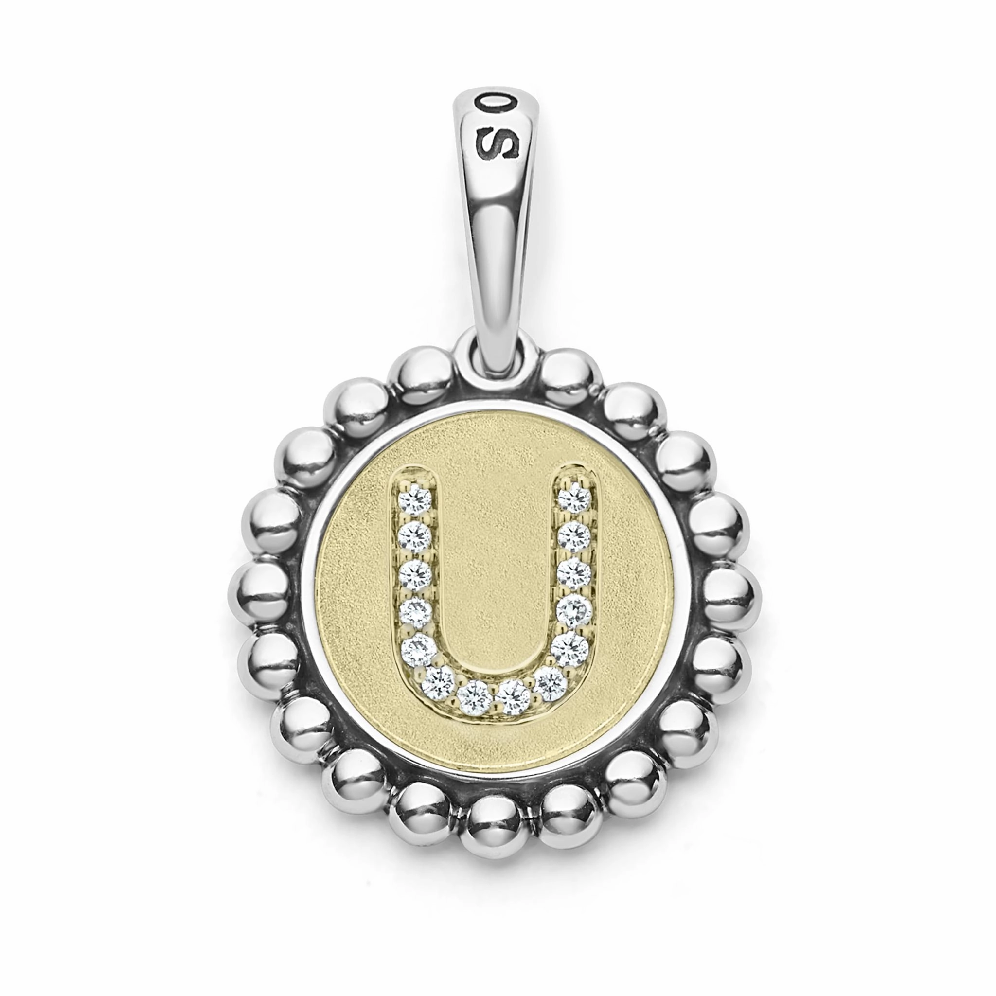 Signature Caviar Diamond Initial Charm