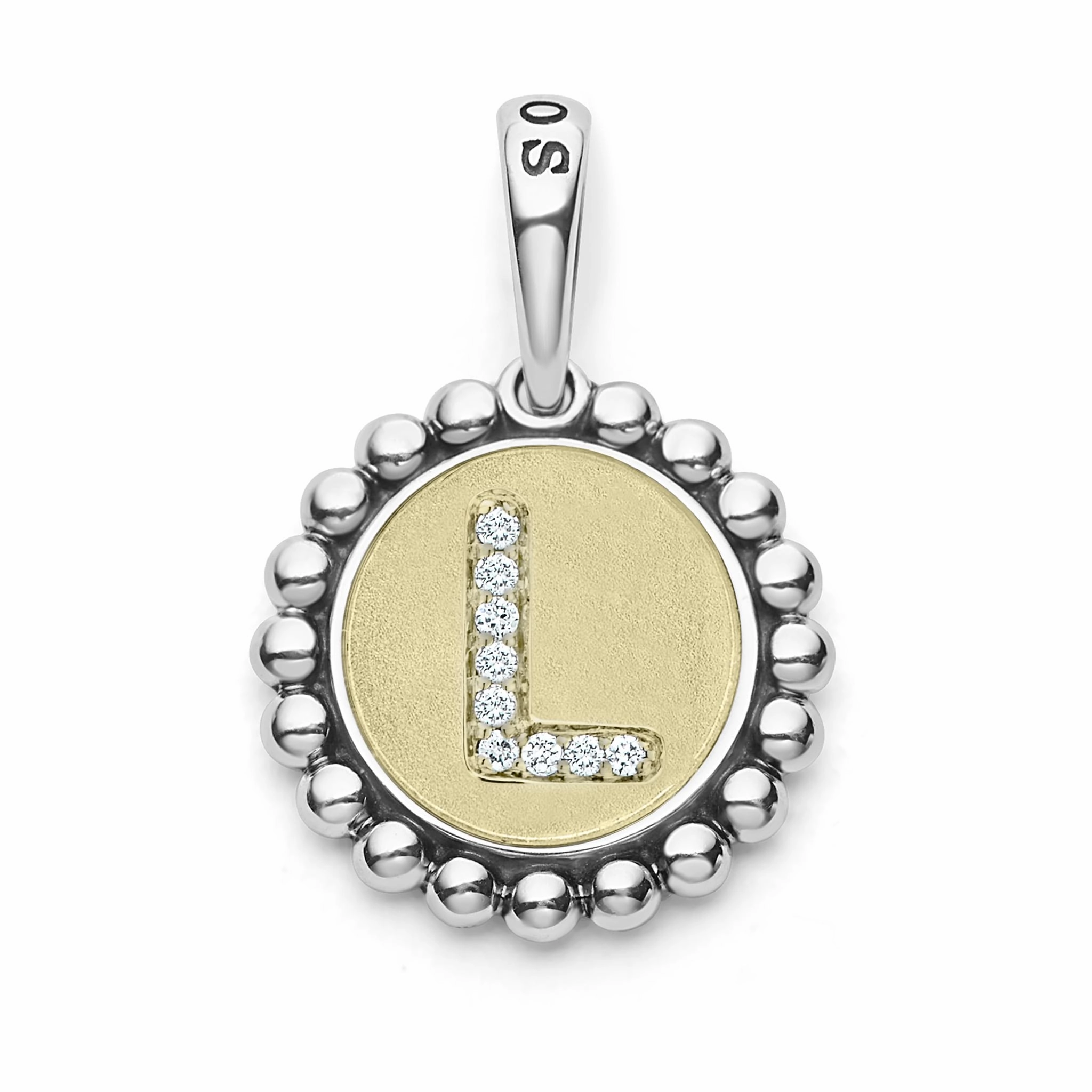 Signature Caviar Diamond Initial Charm