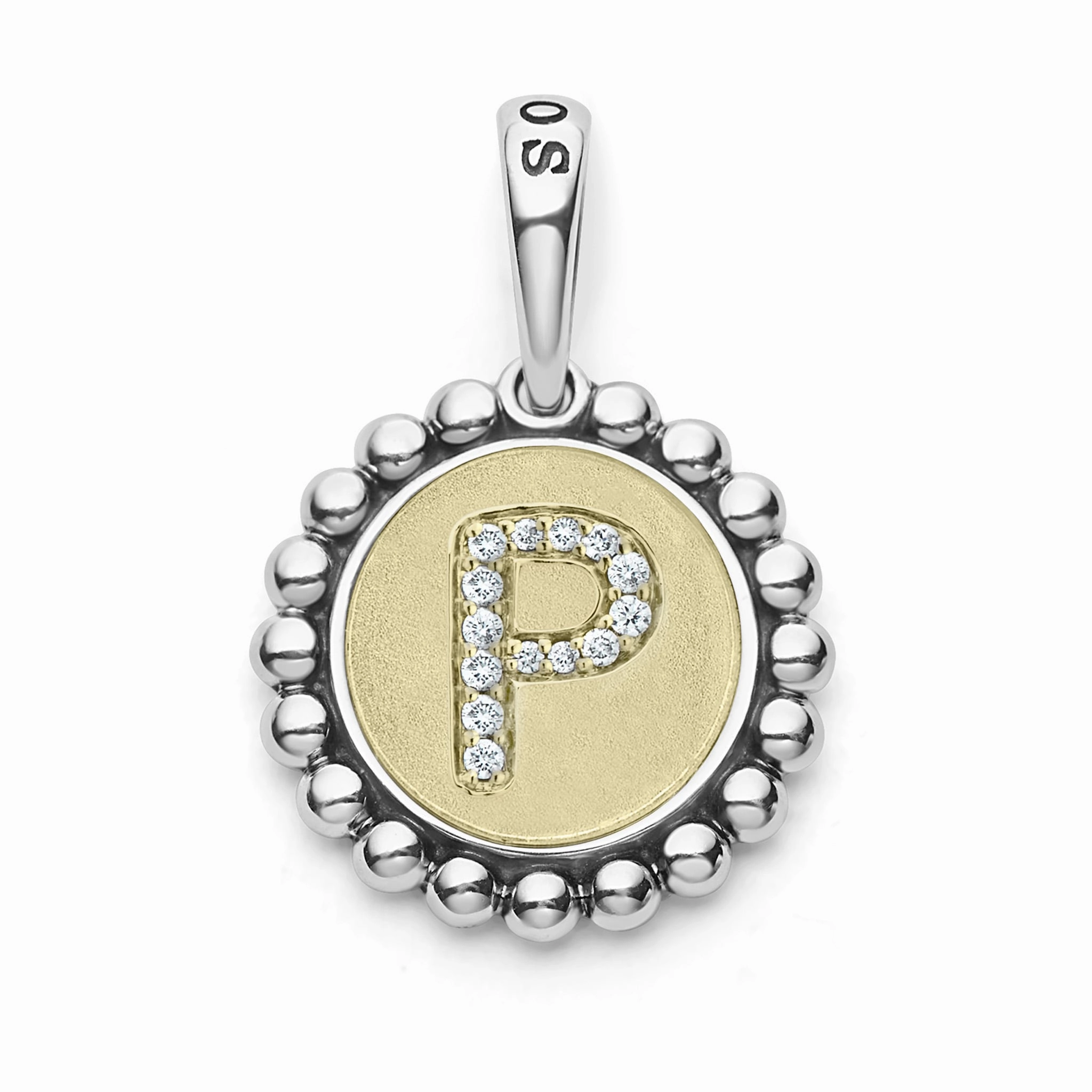 Signature Caviar Diamond Initial Charm