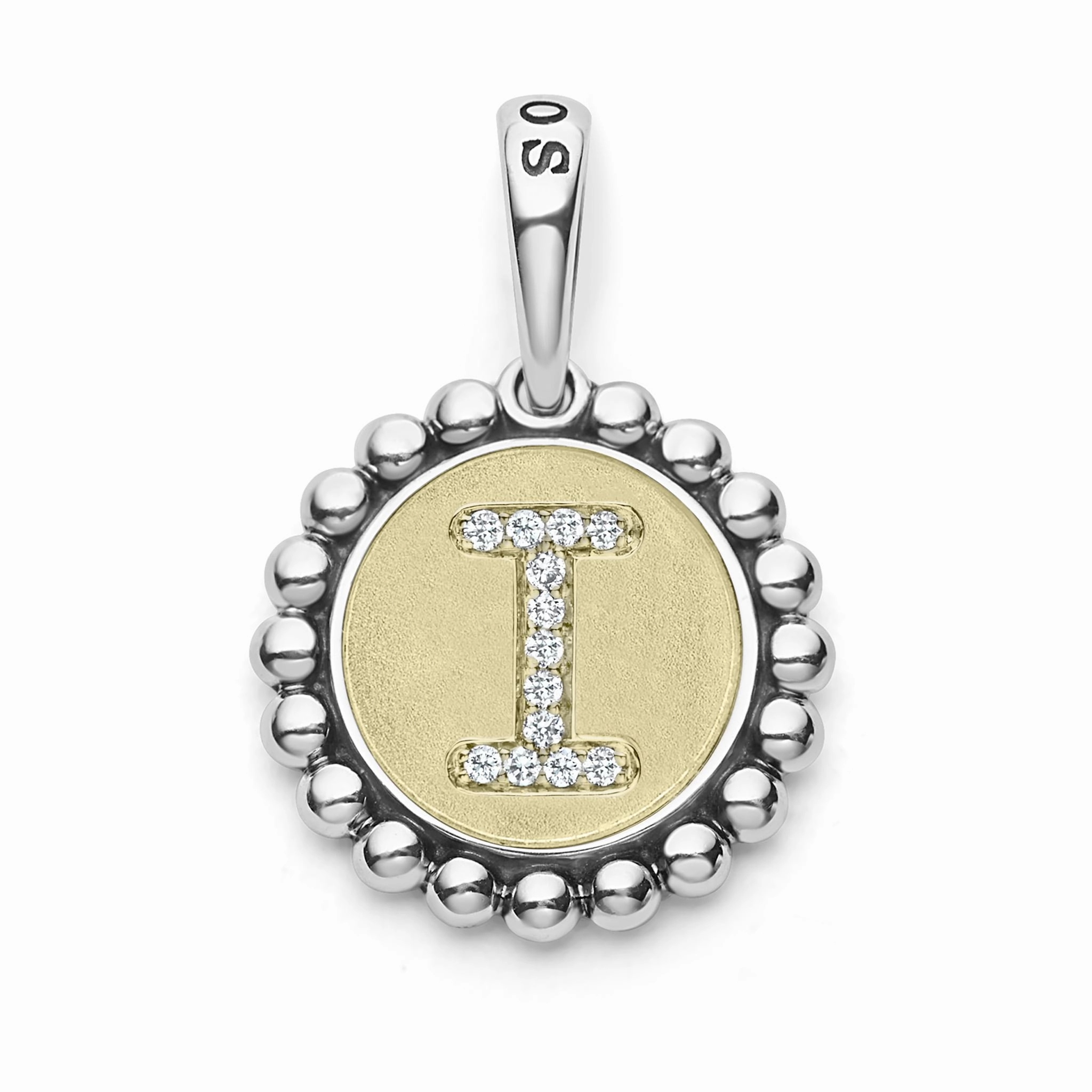 Signature Caviar Diamond Initial Charm