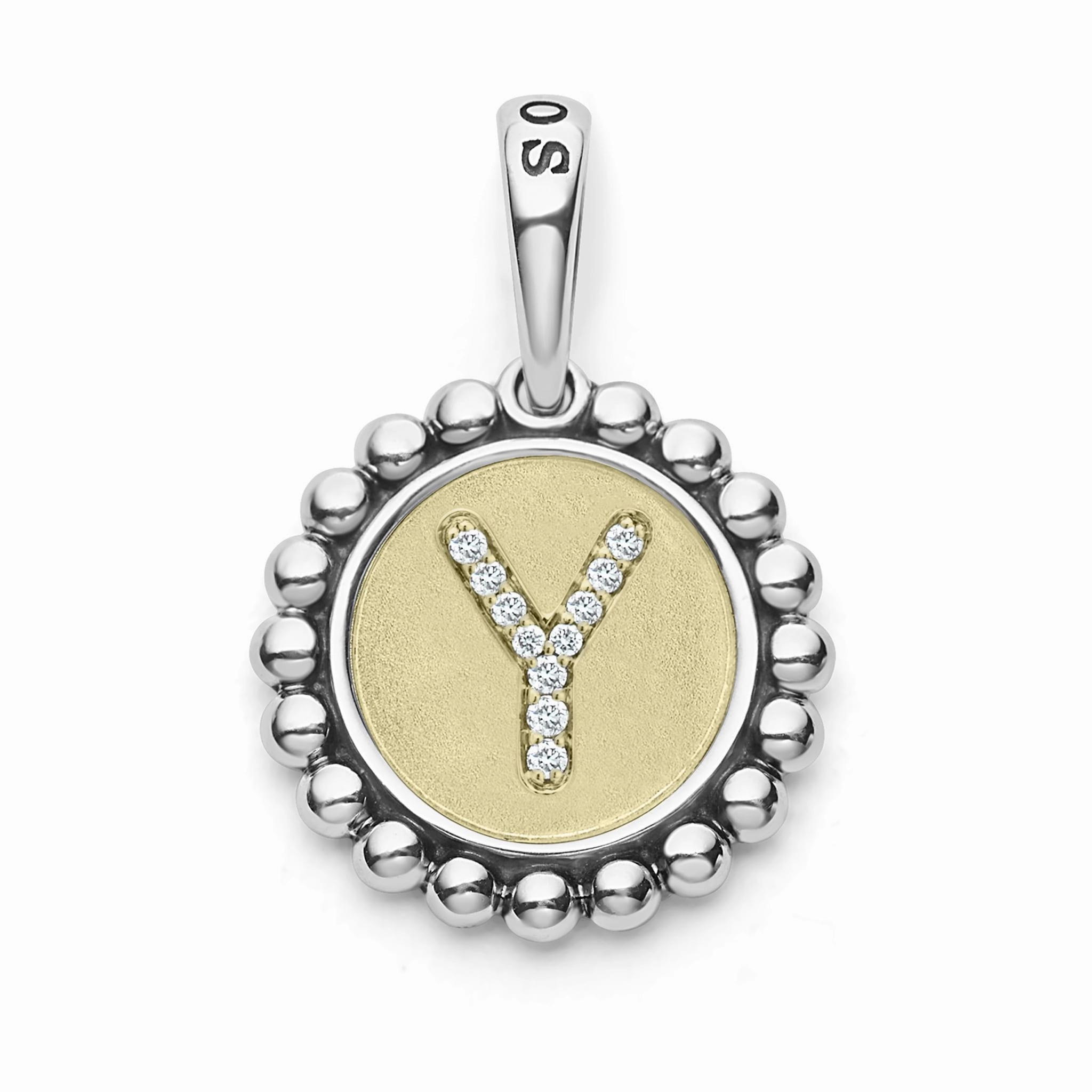 Signature Caviar Diamond Initial Charm