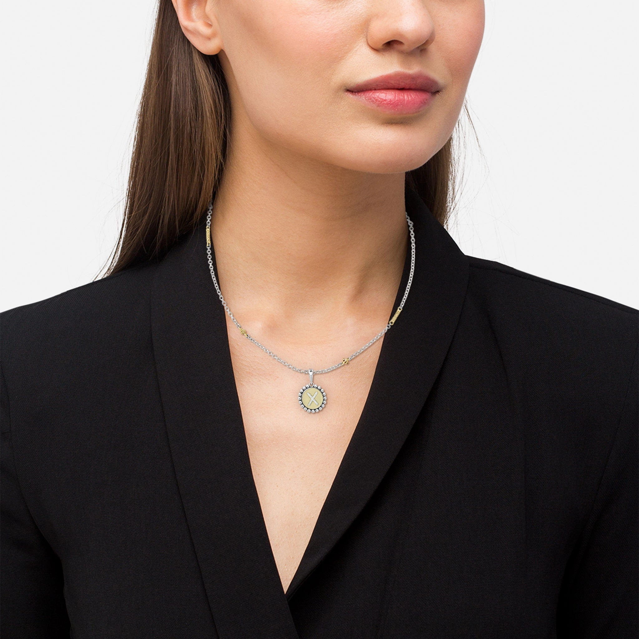 Signature Caviar Diamond Initial Charm