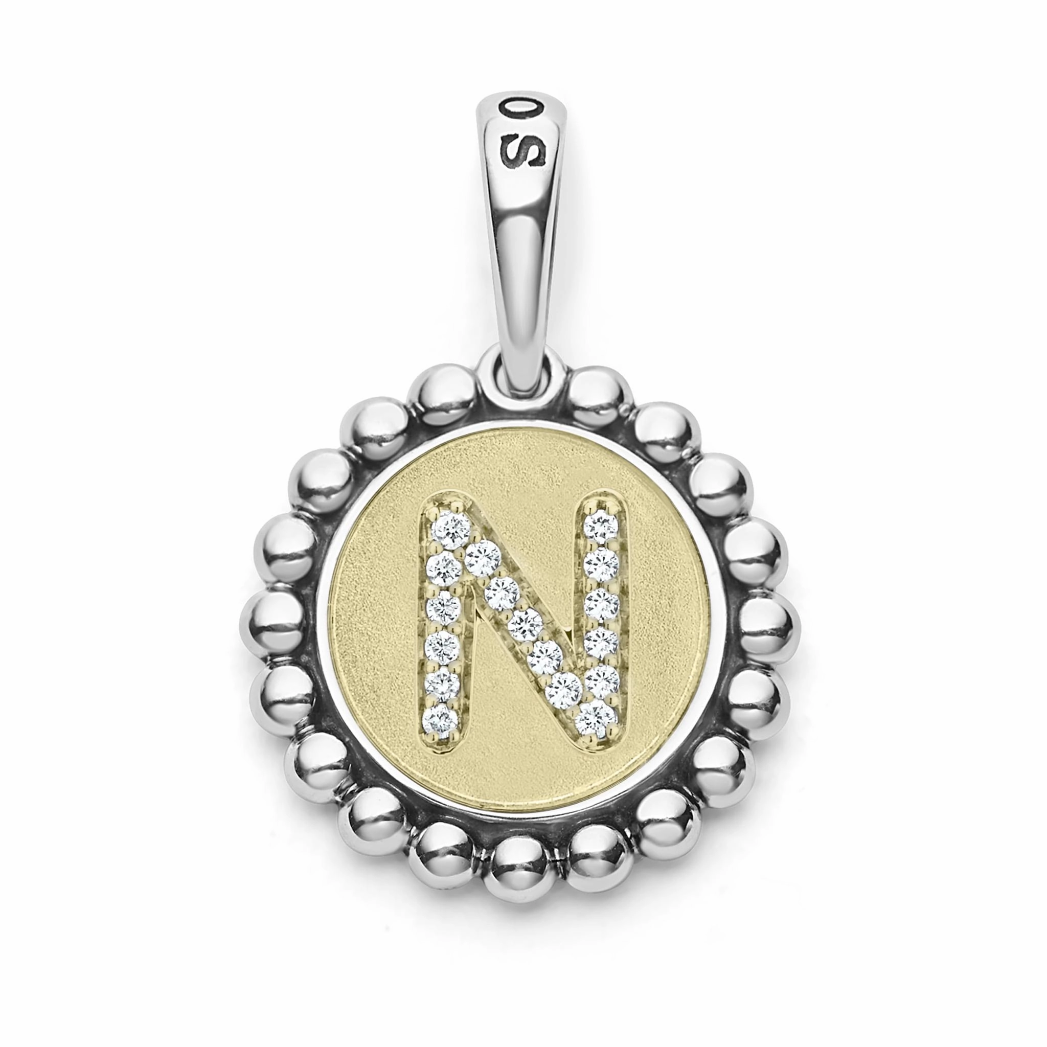 Signature Caviar Diamond Initial Charm