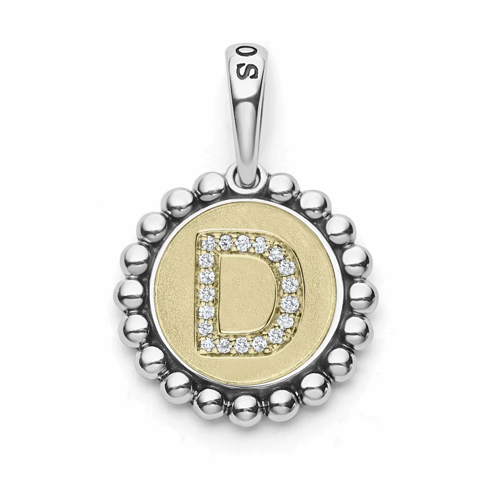 Signature Caviar Diamond Initial Charm