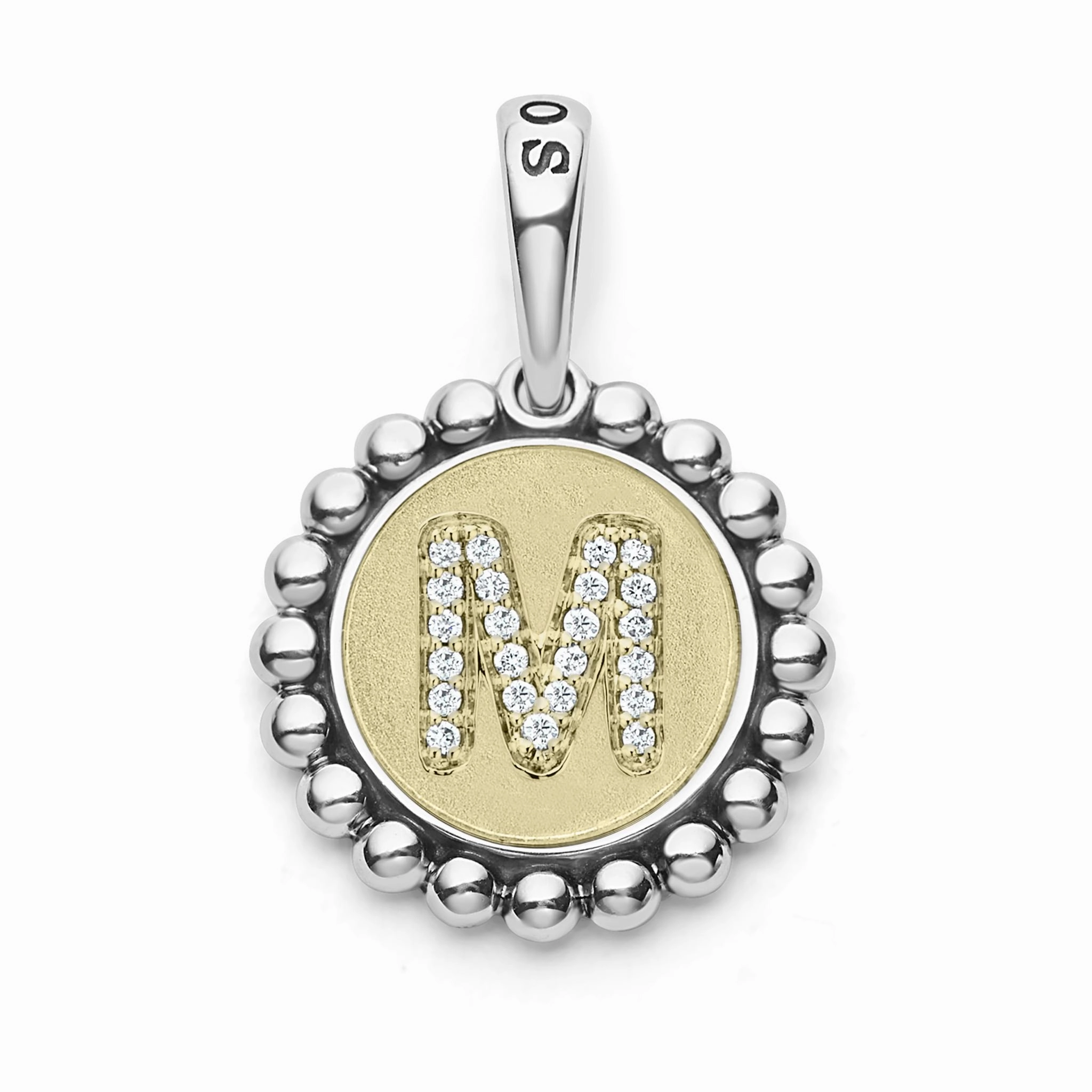Signature Caviar Diamond Initial Charm
