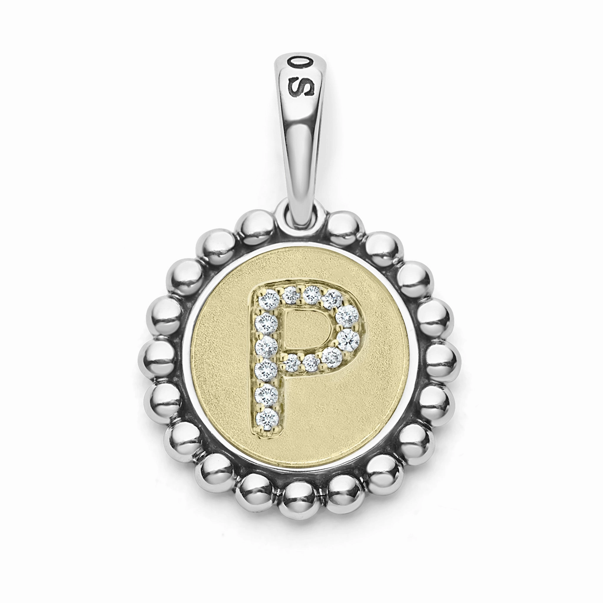 Signature Caviar Diamond P Initial Charm