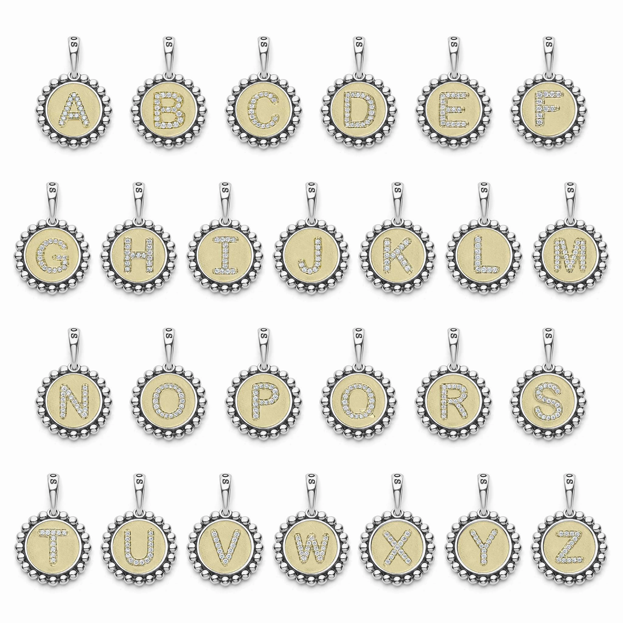 Signature Caviar Diamond Q Initial Charm