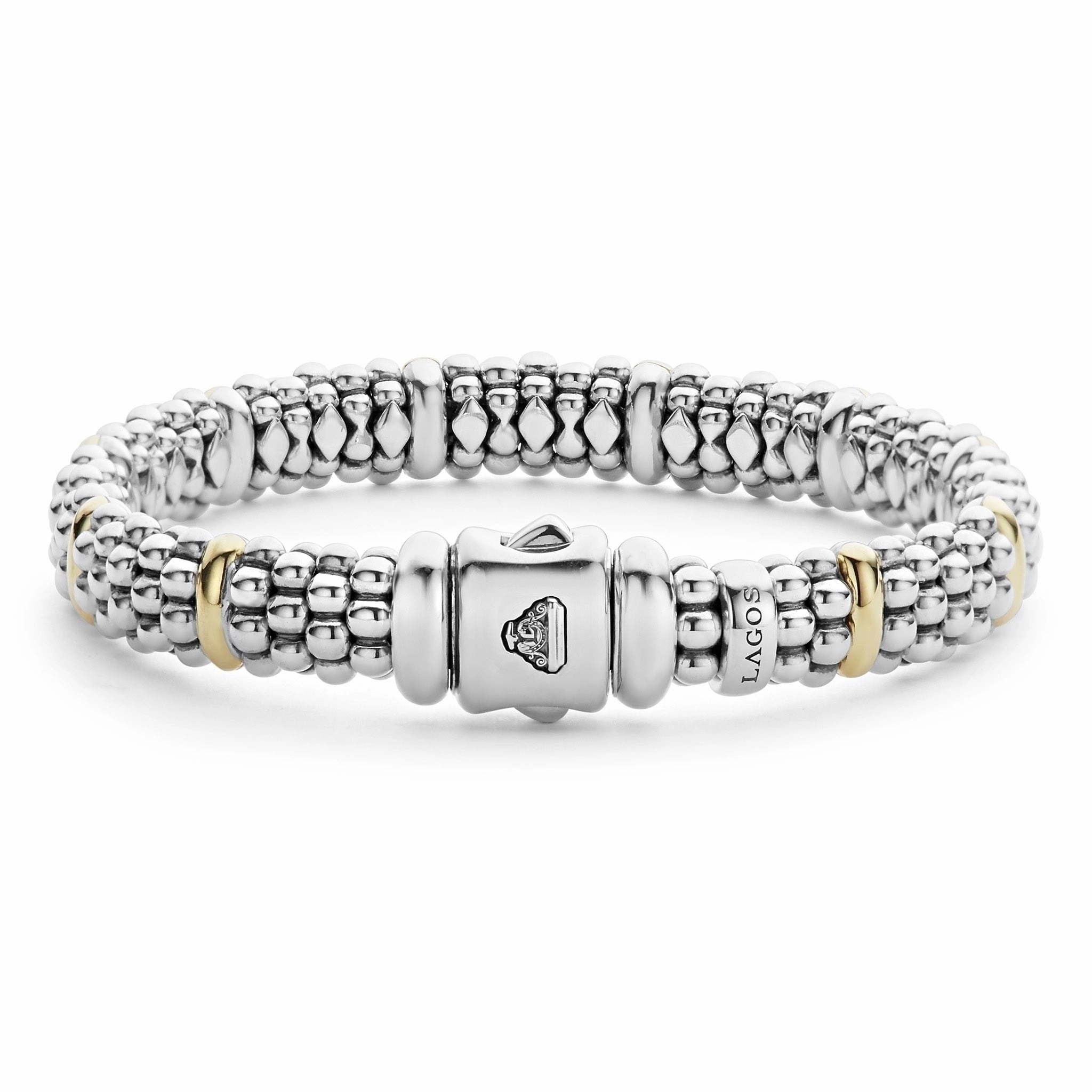 Signature Caviar Gold Station Caviar Bracelet | 9mm