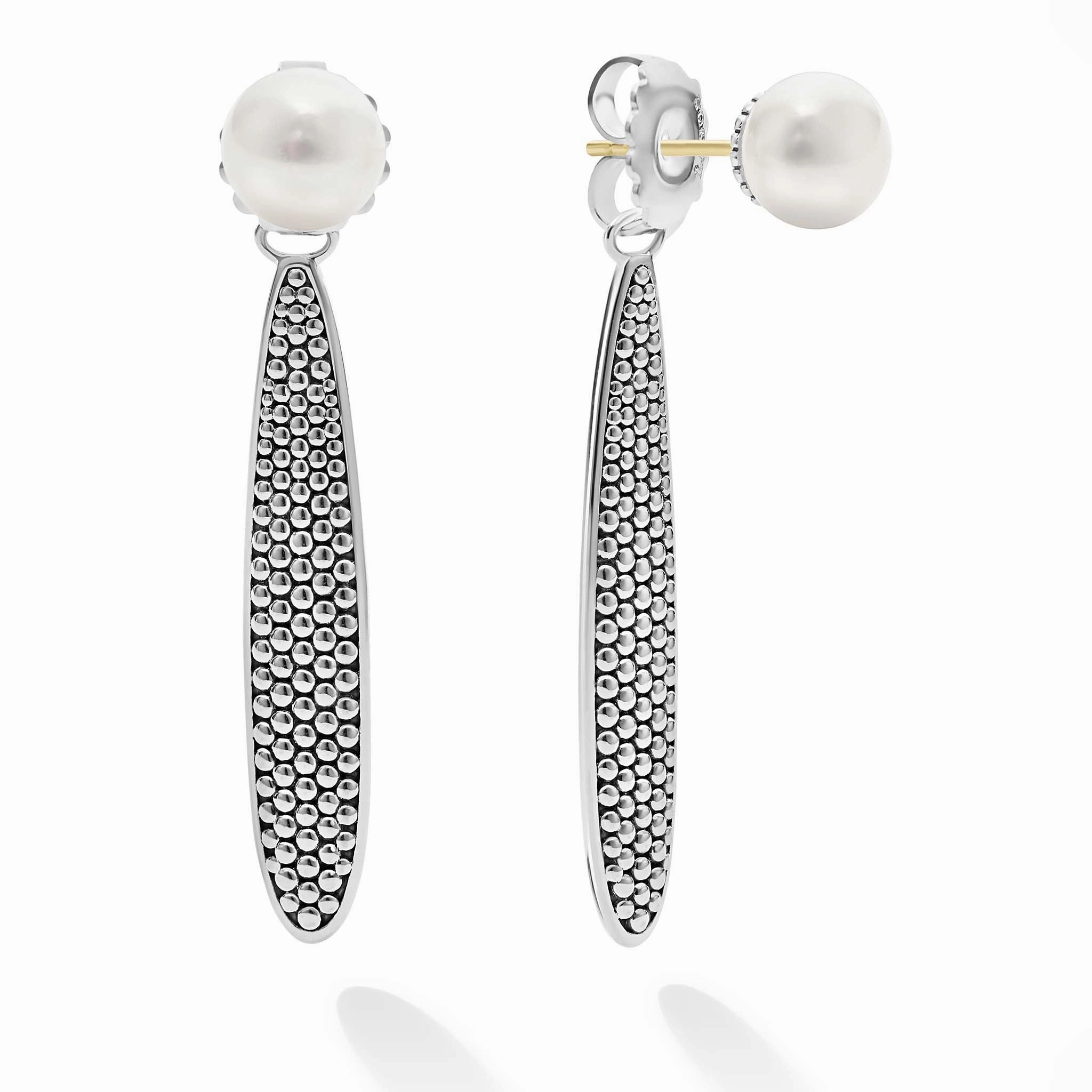 Signature Caviar Large Caviar Drop Earring Backs