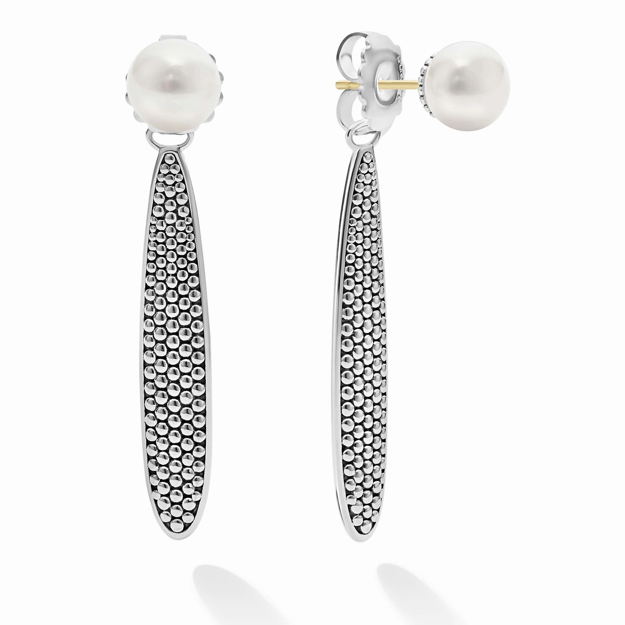 Signature Caviar Large Caviar Drop Earring Backs