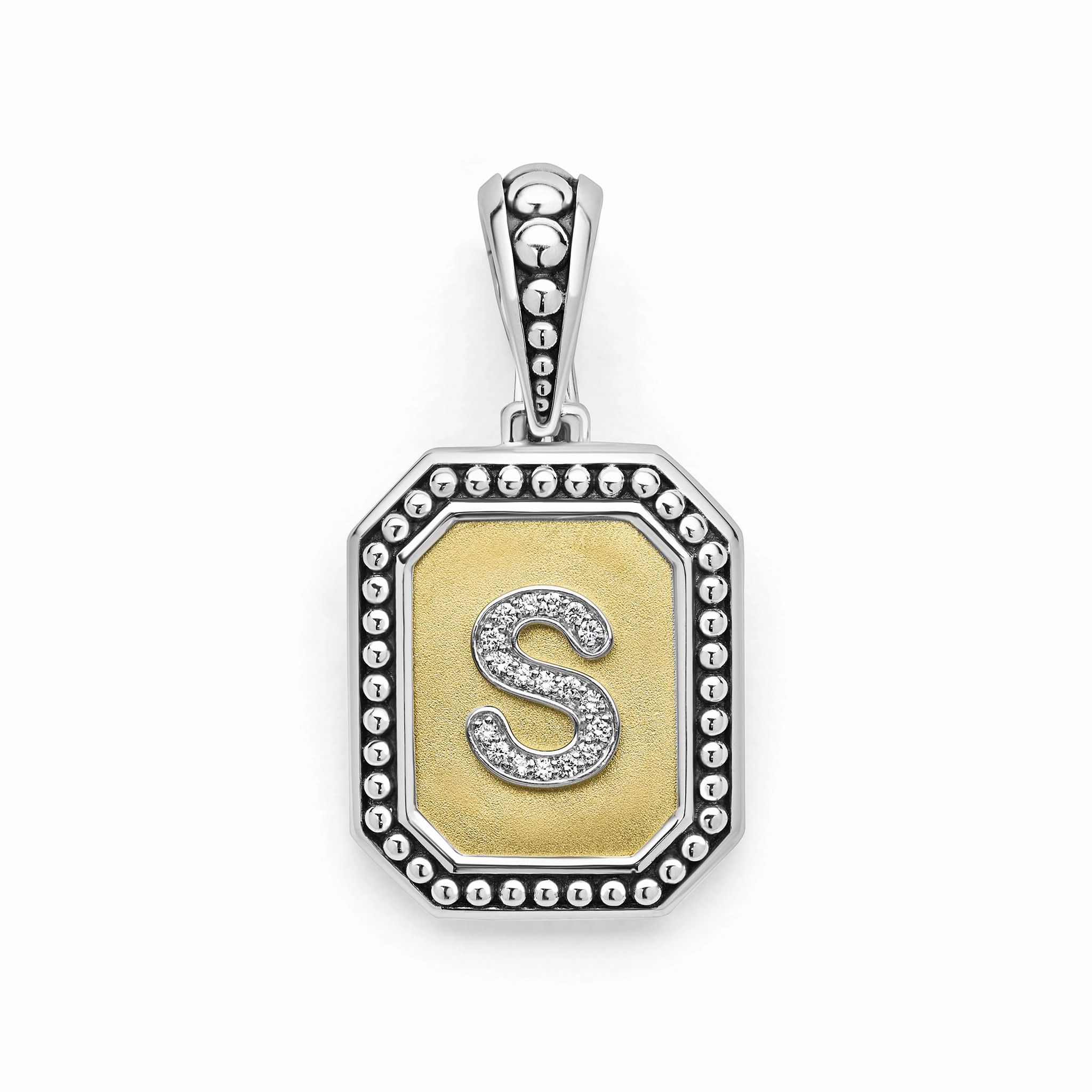 Signature Caviar Octagon Diamond S Initial Charm