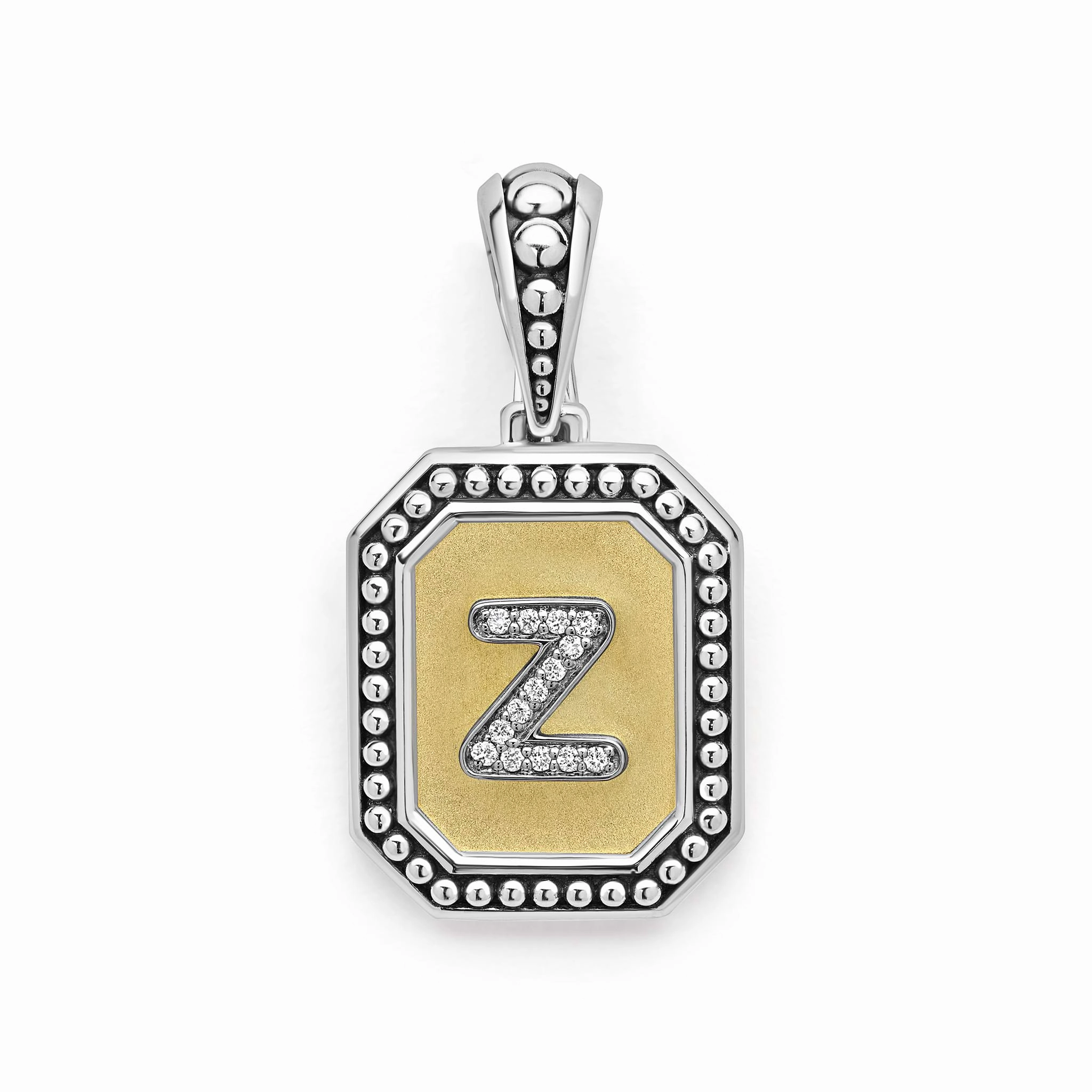 Signature Caviar Octagon Diamond Z Initial Charm