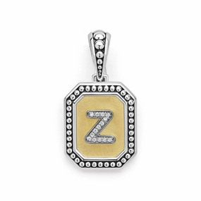 Signature Caviar Octagon Diamond Z Initial Charm