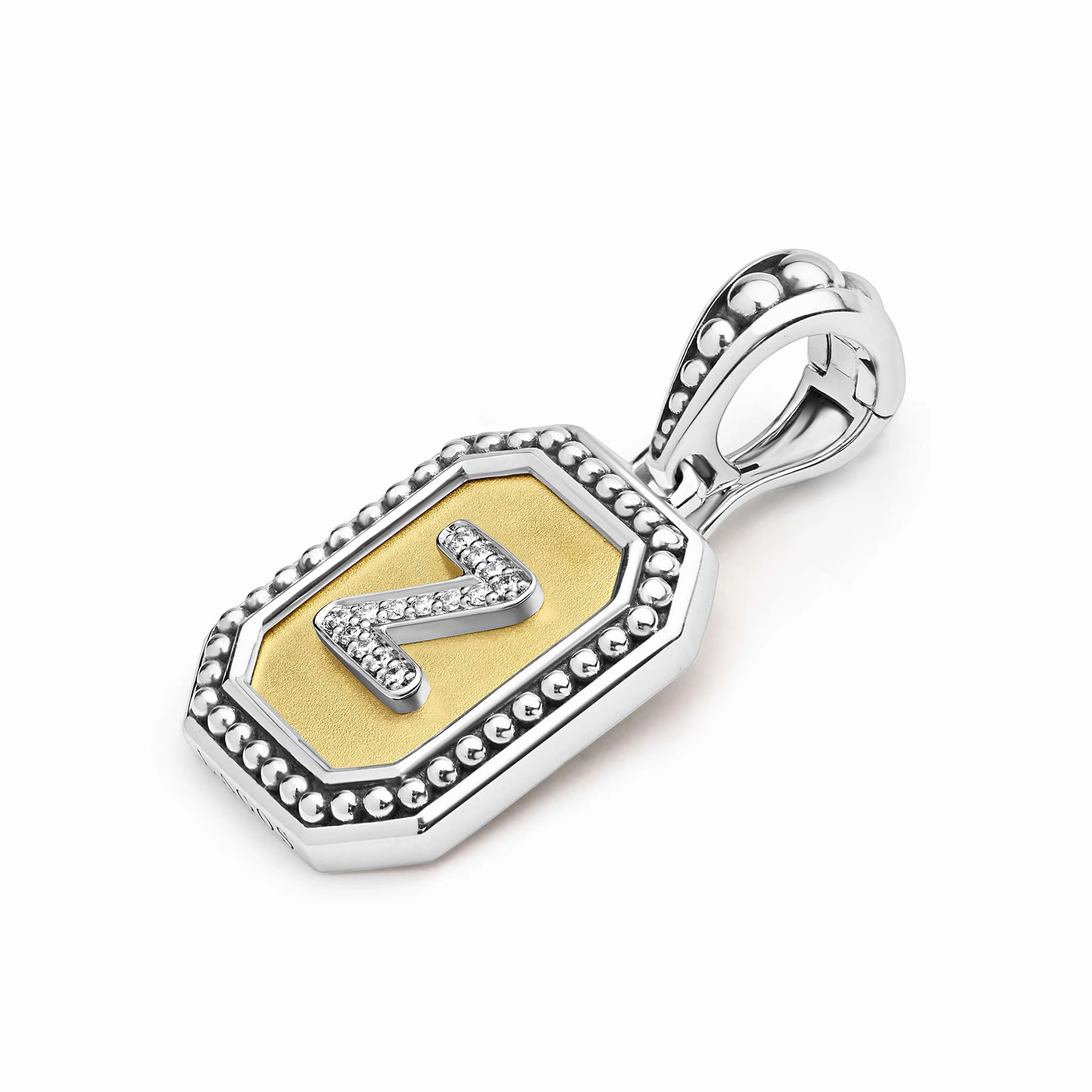 Signature Caviar Octagon Diamond Z Initial Charm