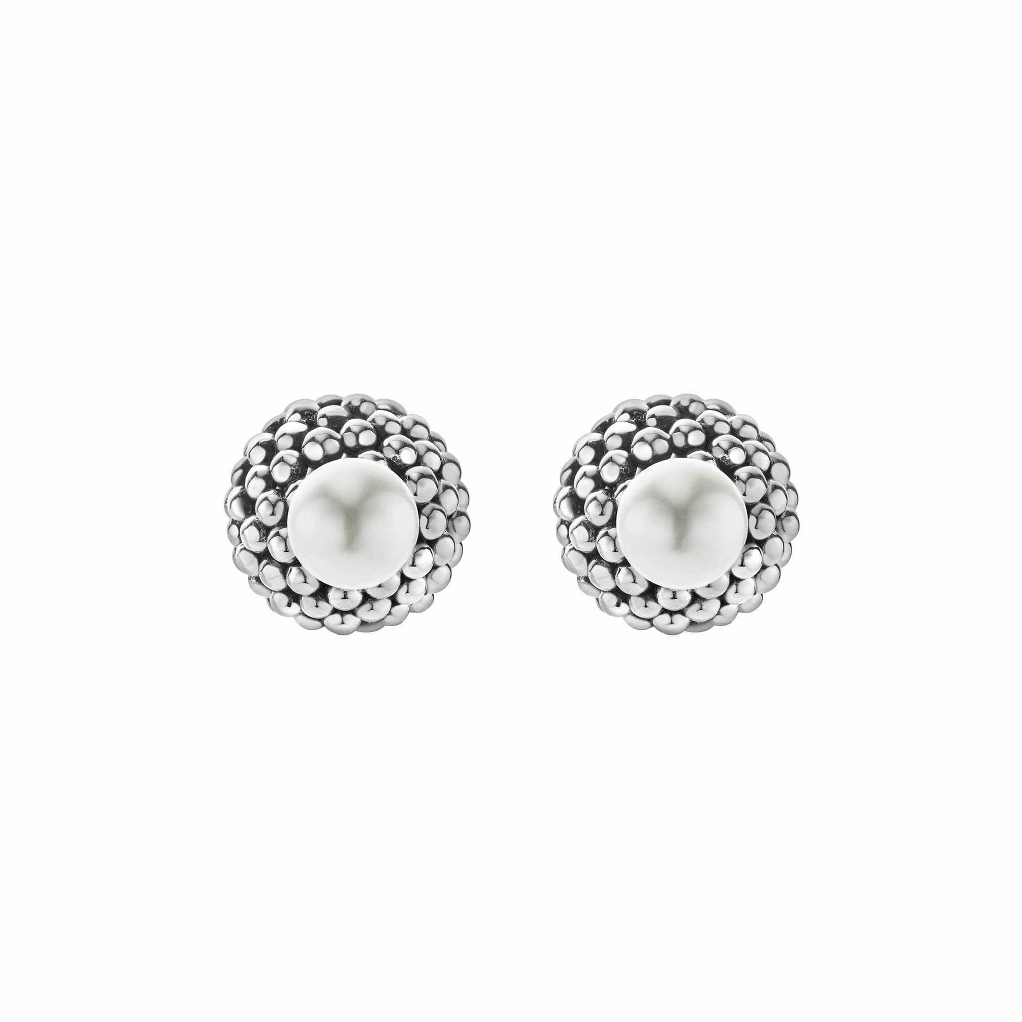 Signature Caviar Pearl Front-Back Earrings