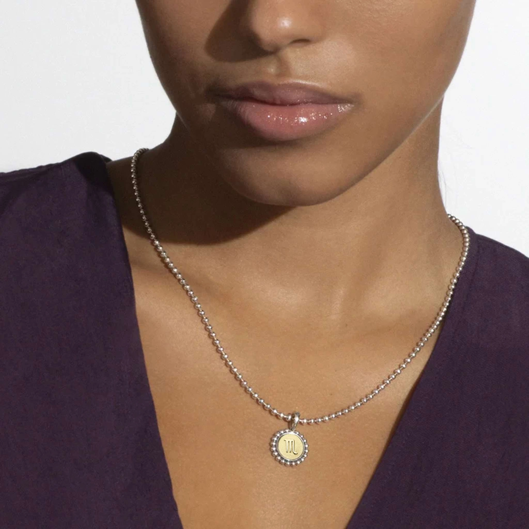 Signature Caviar Scorpio Zodiac Charm Necklace