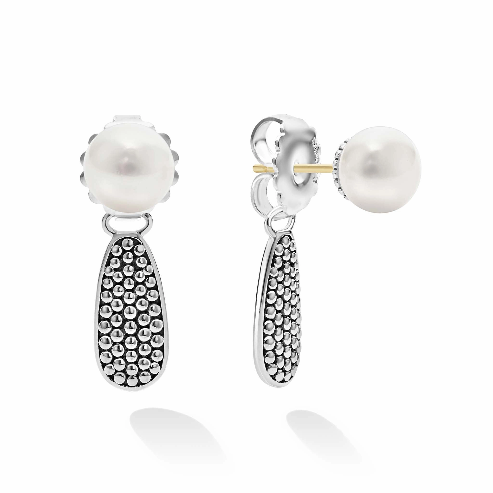 Signature Caviar Small Caviar Drop Earring Backs