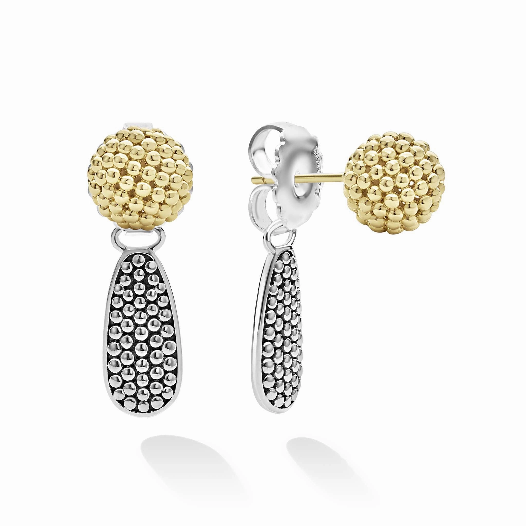 Signature Caviar Small Caviar Drop Earring Backs
