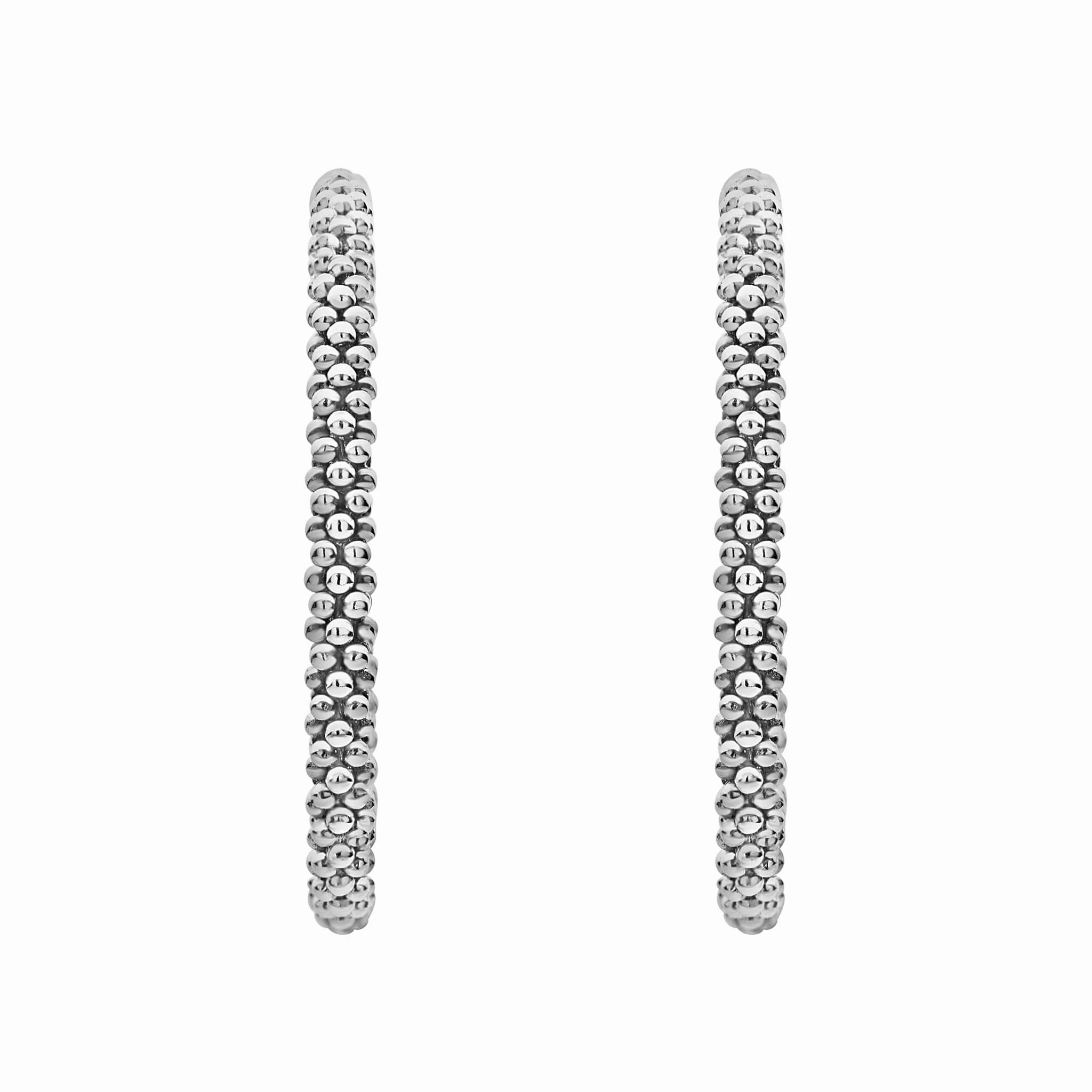 Signature Caviar Small Caviar Hoop Earrings