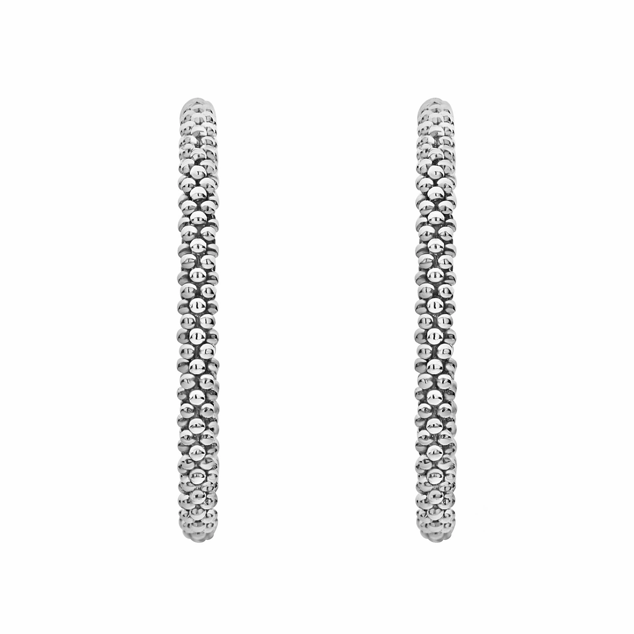 Signature Caviar Small Caviar Hoop Earrings