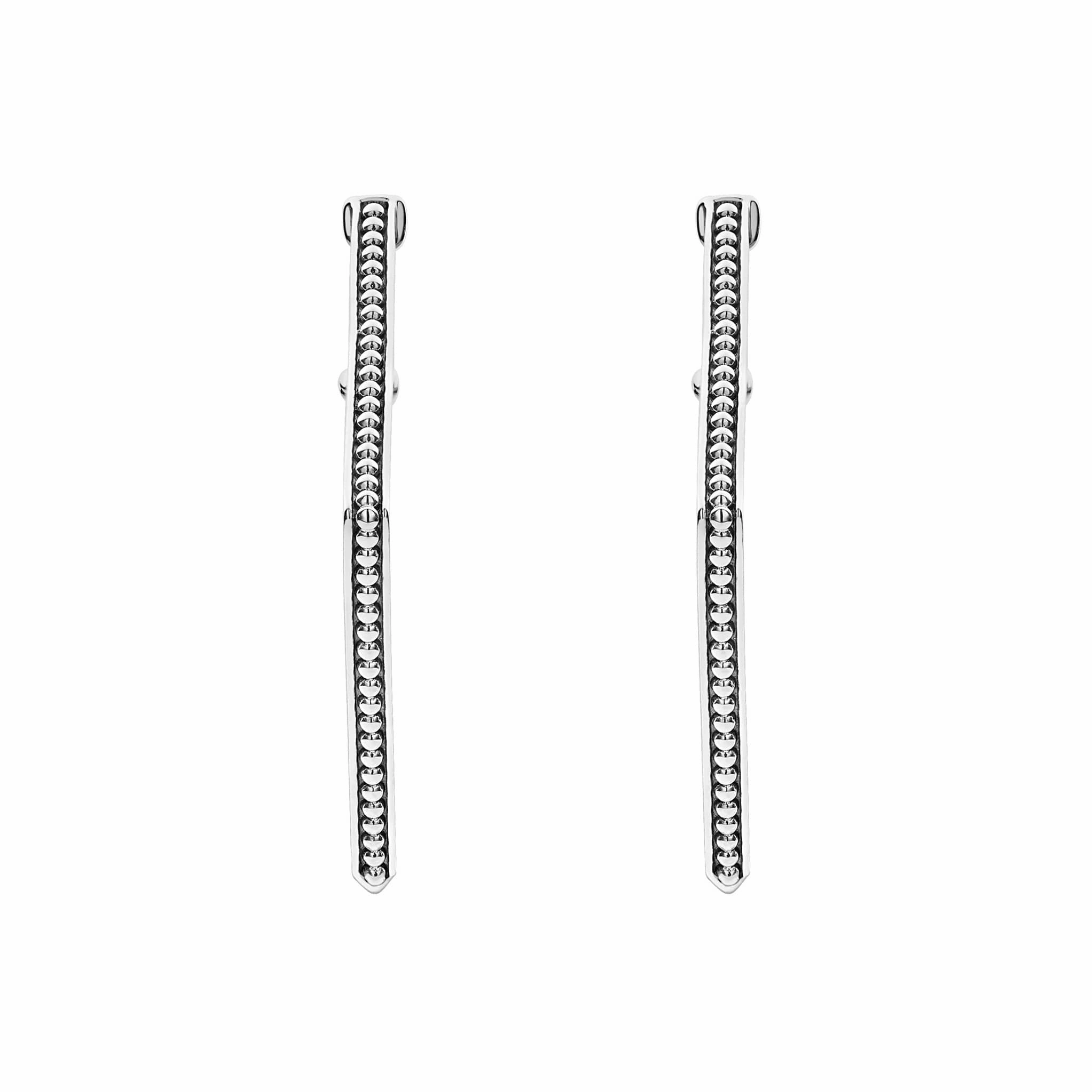 Signature Caviar Square Caviar Hoop Earrings