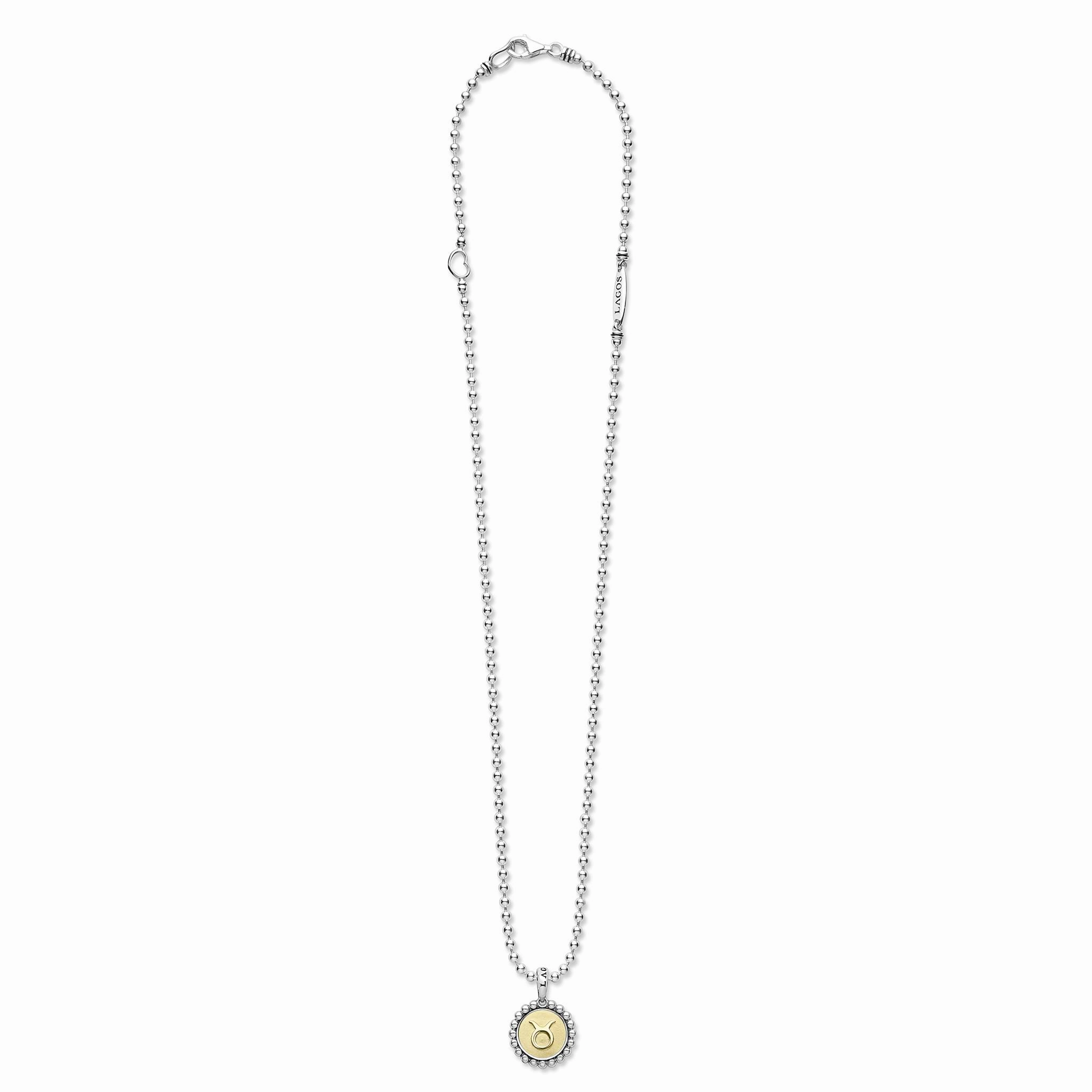 Signature Caviar Taurus Zodiac Charm Necklace